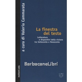 Cammarata Valeria (a cura di), La finestra del testo. Letterature e dispositivi della visione tra Settecento e Novecento, Meltemi, 2008