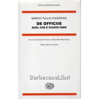 Cicerone, De officiis, Einaudi, 2012