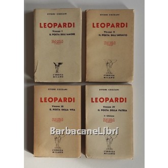 Cozzani Ettore, Leopardi (opera completa 4 voll.), L'Eroica