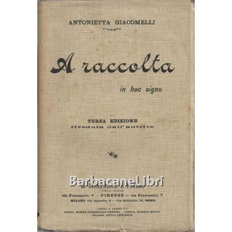 Giacomelli Antonietta, A raccolta, Bemporad