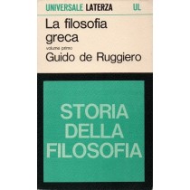 De Ruggiero Guido, La filosofia greca (vol. I), Laterza, 1967