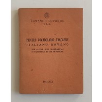 Comando Supremo S.I.M. (a cura di), Piccolo vocabolario tascabile italiano - romeno, 1941