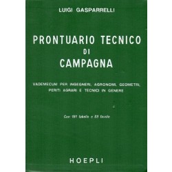 Gasparrelli Luigi, Prontuario tecnico di campagna, Hoepli, 1975