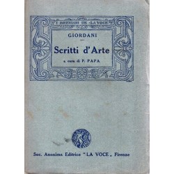 Giordani Pietro, Dagli Scritti d'arte, La Voce, 1924