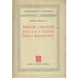 Oddone Andrea, Principi cristiani per lo studio della sociologia, La civiltà cattolica, 1945