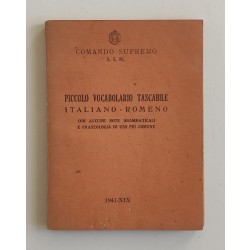 Comando Supremo S.I.M. (a cura di), Piccolo vocabolario tascabile italiano - romeno, 1941