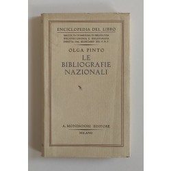 Pinto Olga, Le bibliografie nazionali, Mondadori, 1935
